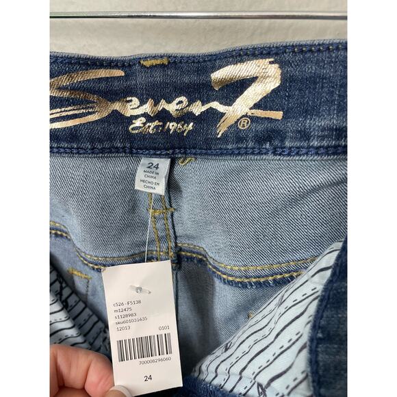 Seven 7 NWT Bootcut Jeans 24 Med Wash Stretch Plus Lane Bryant 1128983 Honey - Picture 3 of 7
